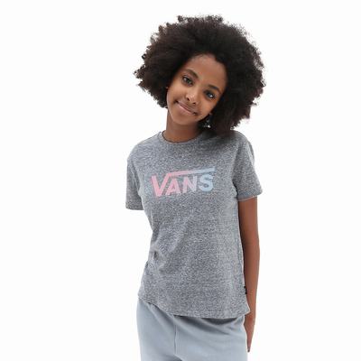 Kids' Vans Flying V Crew (8-14 years) T Shirts Grey | USA53960