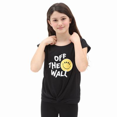 Kids' Vans Mar Mar Knot Tee (8-14 years) T Shirts Black | USA25918