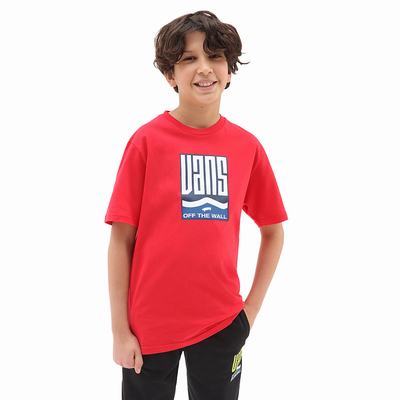 Kids' Vans Maze (8-14 years) T Shirts Red | USA24605