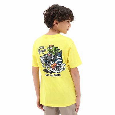 Kids' Vans Mooneyes (8-14 years) T Shirts Yellow | USA51426