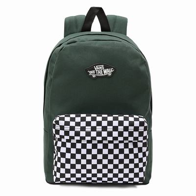 Kids' Vans New Skool Backpacks Green | USA47219