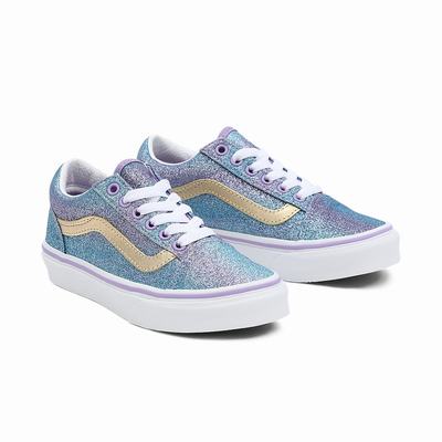 Kids' Vans Ombre Glitter Old Skool (4-8 years) Sneakers Purple | USA82751