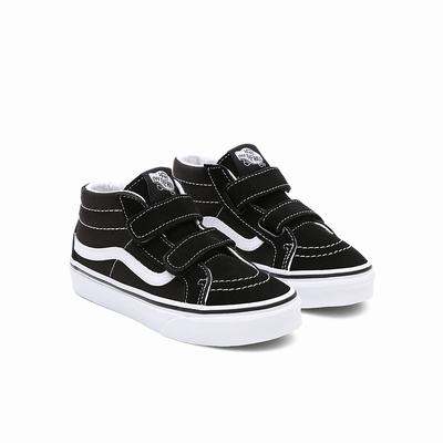 Kids' Vans Sk8-Mid Reissue V (4-8 years) Sneakers Black | USA79831