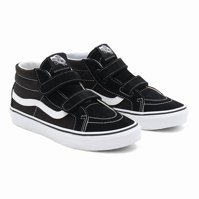 Kids' Vans Sk8-Mid Reissue V (8-14+ years) Sneakers Black | USA56024