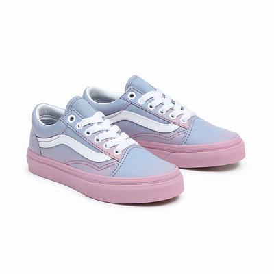 Kids' Vans Skool (8-14 years) Sneakers Blue / Pink | USA56429