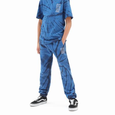 Kids' Vans Tie Dye Fleece (8-14 years) Pants Blue | USA32576