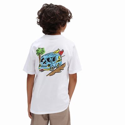 Kids' Vans X Crayola Beach Van (8-14 years) T Shirts White | USA63025