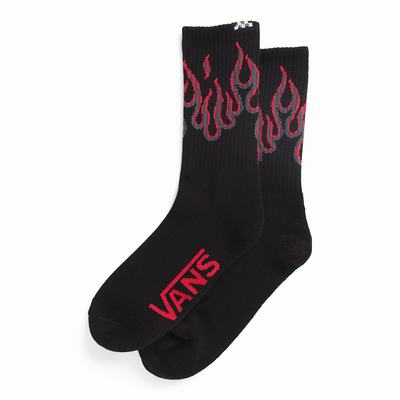 Kids' Vans x Thrasher Flame Crew (1 Pair) Socks Black | USA53728