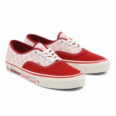 Men's Vans Anaheim Factory Authentic 44 DX Sneakers Red / Pink | USA06742