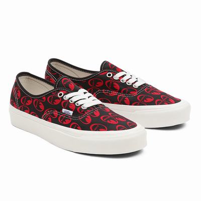 Men's Vans Anaheim Factory Authentic 44 DX Sneakers Black / Red | USA34958