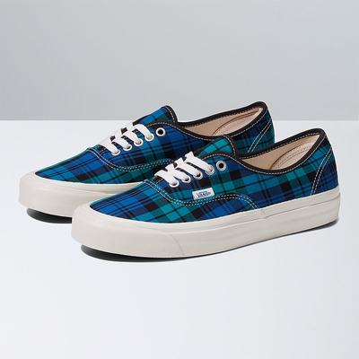 Men's Vans Authentic 44 DX Sneakers Blue / Green | USA79605