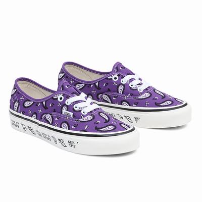 Men's Vans Authentic 44 DX Sneakers Purple | USA81073