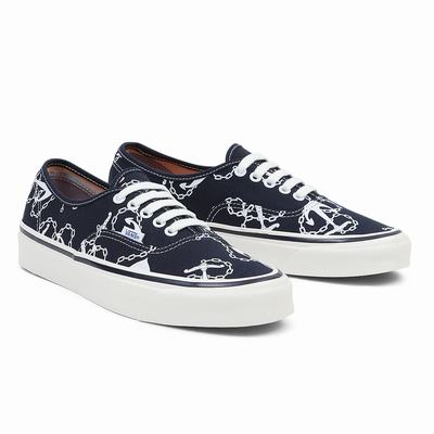 Men's Vans Authentic 44 Deck DX Sneakers Black | USA46270