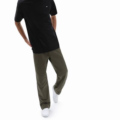 Men's Vans Authentic Chino Loose Pants Green | USA72419