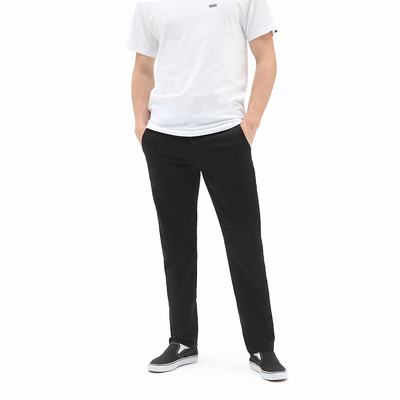 Men's Vans Authentic Chino Slim Pants Black | USA45107