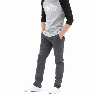 Men's Vans Authentic Chino Slim Pants Grey | USA29168