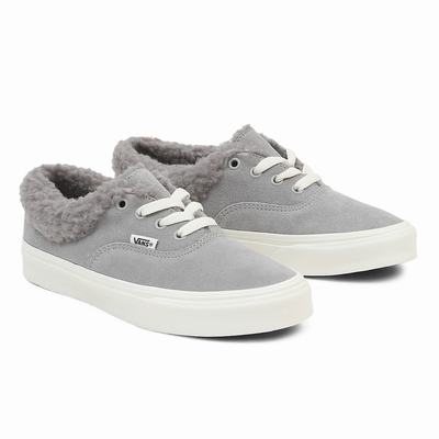 Men's Vans Authentic Sherpa Sneakers Grey | USA46837