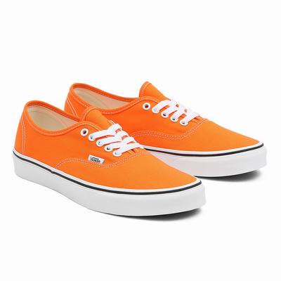 Men's Vans Authentic Sneakers Orange | USA74536