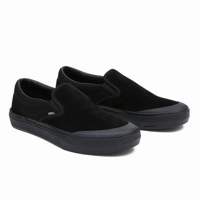 Men's Vans BMX Slip On Shoes Black | USA10785