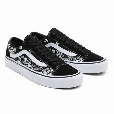 Men's Vans Bandana Style 36 Sneakers Black | USA38614