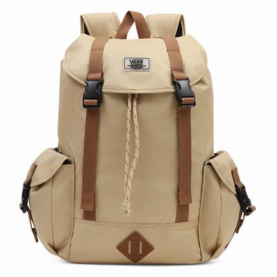 Men's Vans Basecamp Backpacks Beige | USA51708