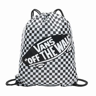 Men's Vans Benched Bags Black / White | USA32580