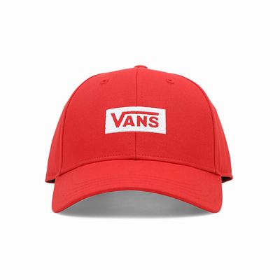 Men's Vans Boxed Structured Jockey Hats Red | USA47289