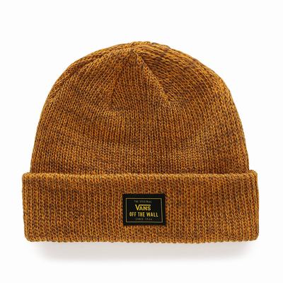 Men's Vans Bruckner Cuff Beanie Orange | USA70952