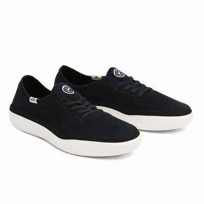 Men's Vans Circle Vee Sneakers Black | USA92307