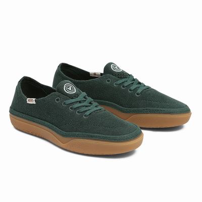 Men's Vans Circle Vee Sneakers Green | USA15042