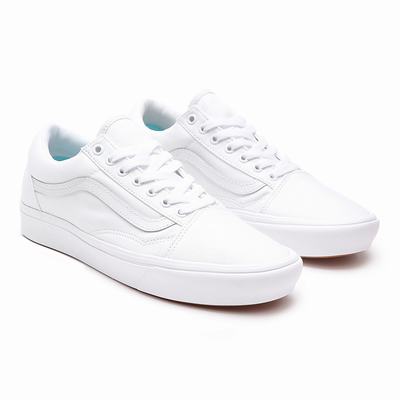 Men's Vans Classic ComfyCush Old Skool Sneakers White | USA80241