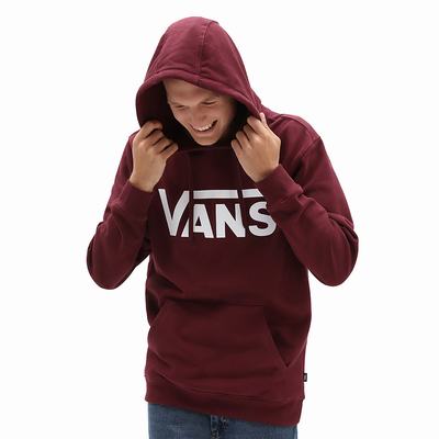 Men's Vans Classic Hoodie Red | USA17653