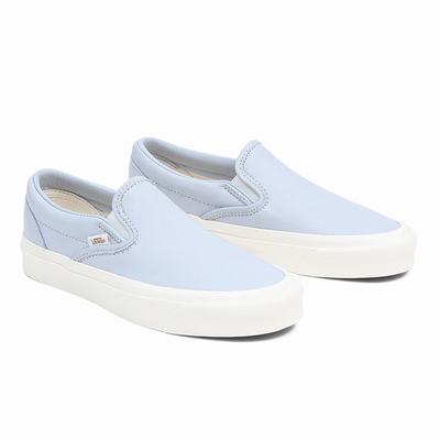 Men's Vans Classic Slip-On 98 DX Slip On Shoes Blue | USA46310