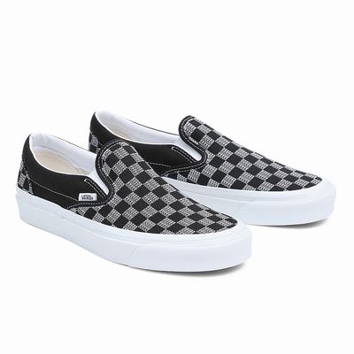 Men's Vans Classic Slip-On 98 DX Slip On Shoes Black / Grey | USA85372