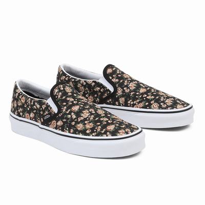 Men's Vans Classic Slip On Shoes Black | USA59408