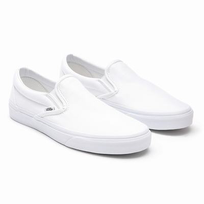 Men's Vans Classic Slip On Shoes White | USA01832