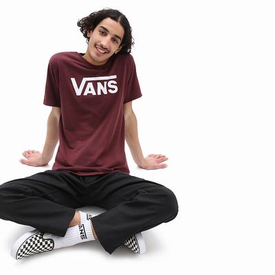 Men's Vans Classic T Shirts Red | USA69437