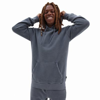 Men's Vans ComfyCush Wash Hoodie Blue | USA46251