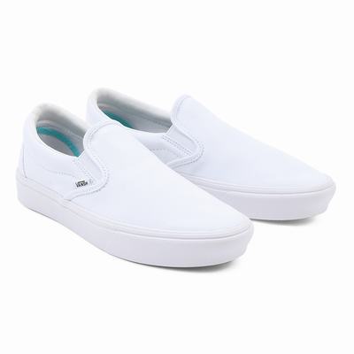 Men's Vans Comfycush Slip On Shoes White | USA69703