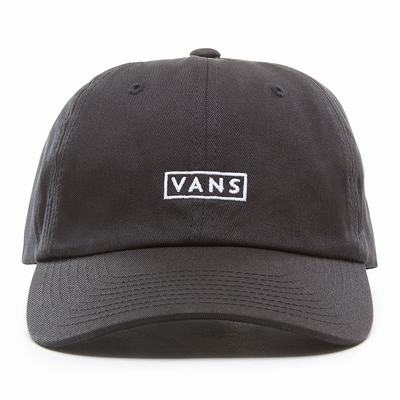 Men's Vans Curved Bill Jockey Hats Black | USA93817