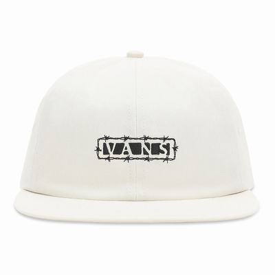 Men's Vans Desert Jockey Hats White | USA74209