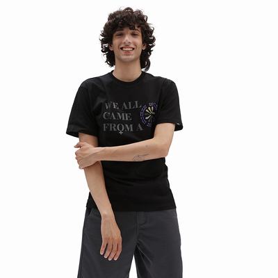 Men's Vans Divine Energy T Shirts Black | USA14756