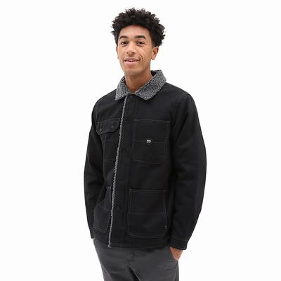 Men's Vans Drill Chore Sherpa Jackets Grey | USA25873