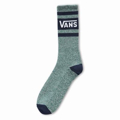 Men's Vans Drop V Crew (1 Pair) Socks Green | USA59084