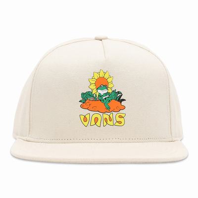 Men's Vans Eco Positivity Snapback Hats White | USA23986