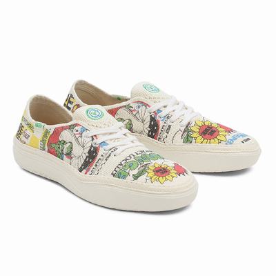 Men's Vans Eco Theory Circle Vee Sneakers Multicolor | USA39625