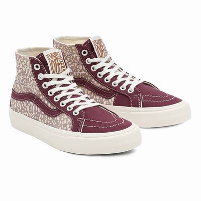 Men's Vans Eco Theory SK8-Hi 38 Decon SF Sneakers Red | USA09268