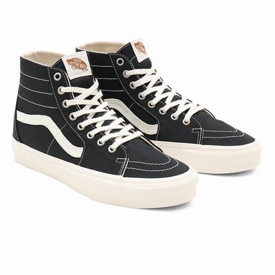 Men's Vans Eco Theory Sk8-Hi Tapered Sneakers Black | USA43986