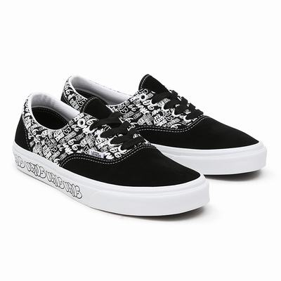 Men's Vans Era Sneakers Black / White | USA36852