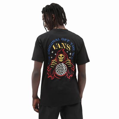 Men's Vans Future Reaper T Shirts Black | USA20136